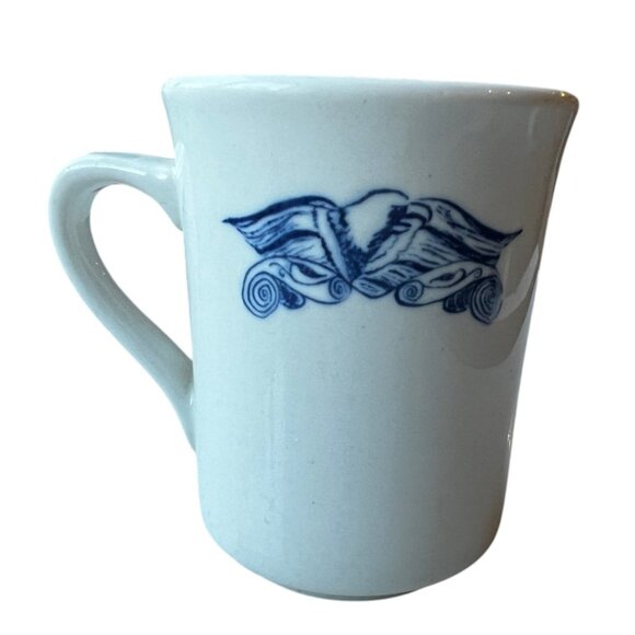 Syracuse USA Mug China Cup Coffee Restaurant Ware White Blue - Picture 4 of 9